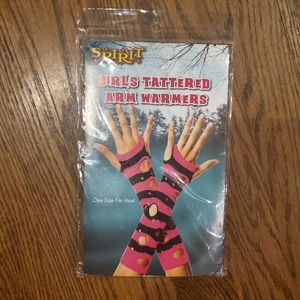 Hot Barbie Pink Nylon Arm Warmers